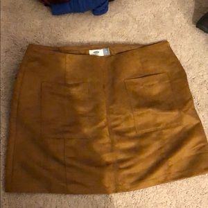 Old Navy faux suede mini skirt